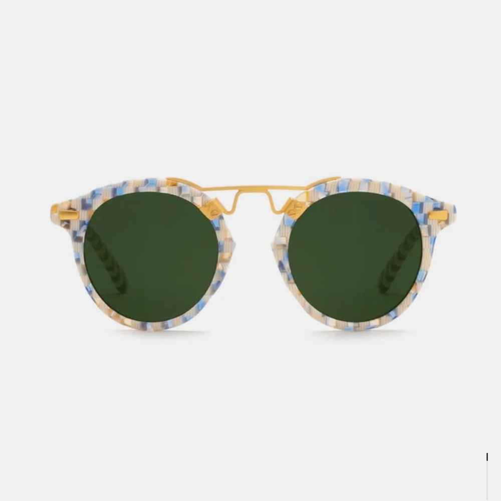 KREWE Unisex Kids Sunglasses - Blue and Gold